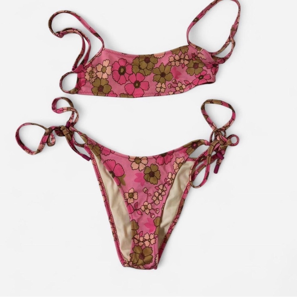 Triangl Swimwear Pink Floral Bikini